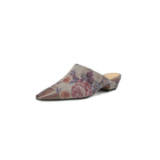 suede mule slippers, view 2 - MRSLM