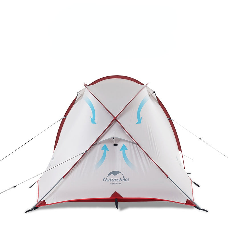 Tenda ultraleve com um quarto e sala de estar