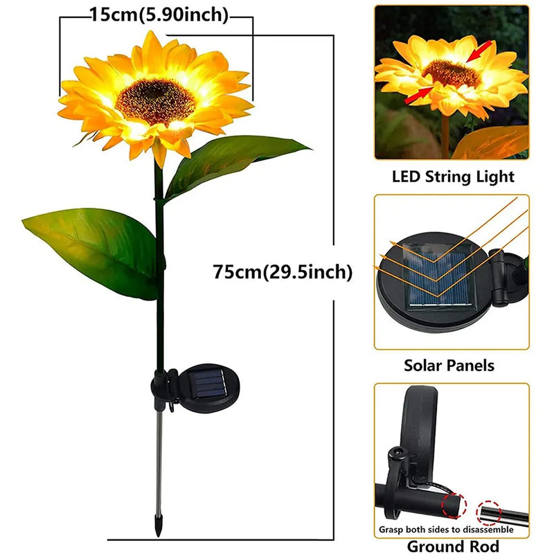 Solar-Sonnenblumenlichter