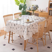 embroidered floral cotton tablecloth, view 5 - MRSLM