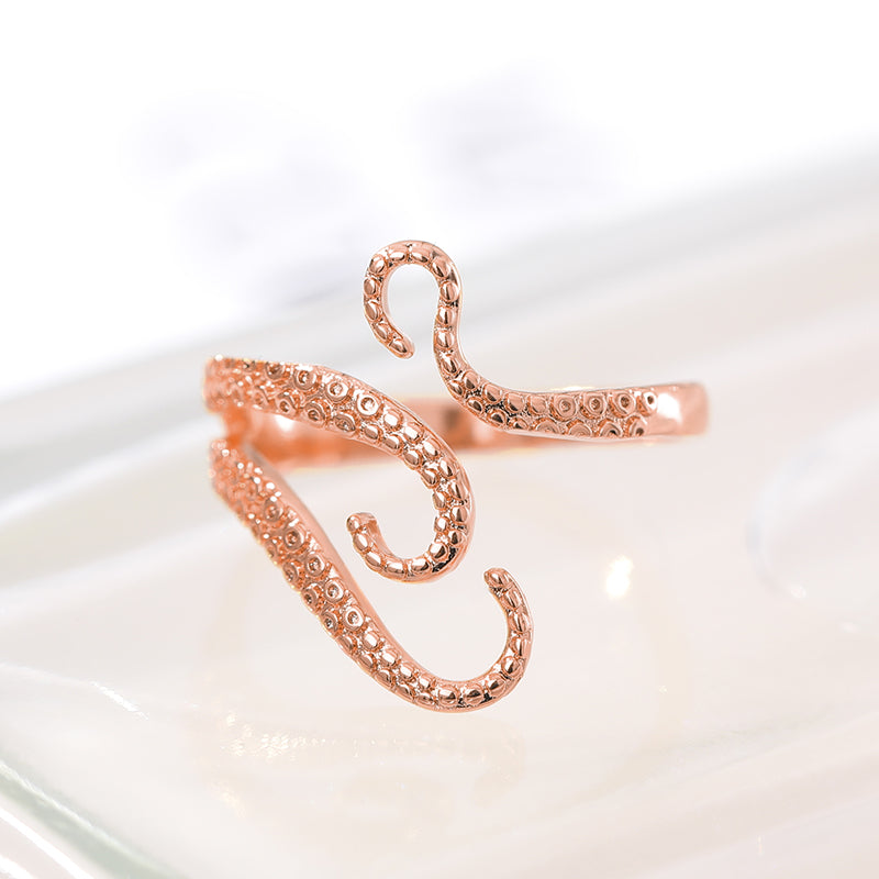 octopus tentacle wrap ring, view 4 - MRSLM