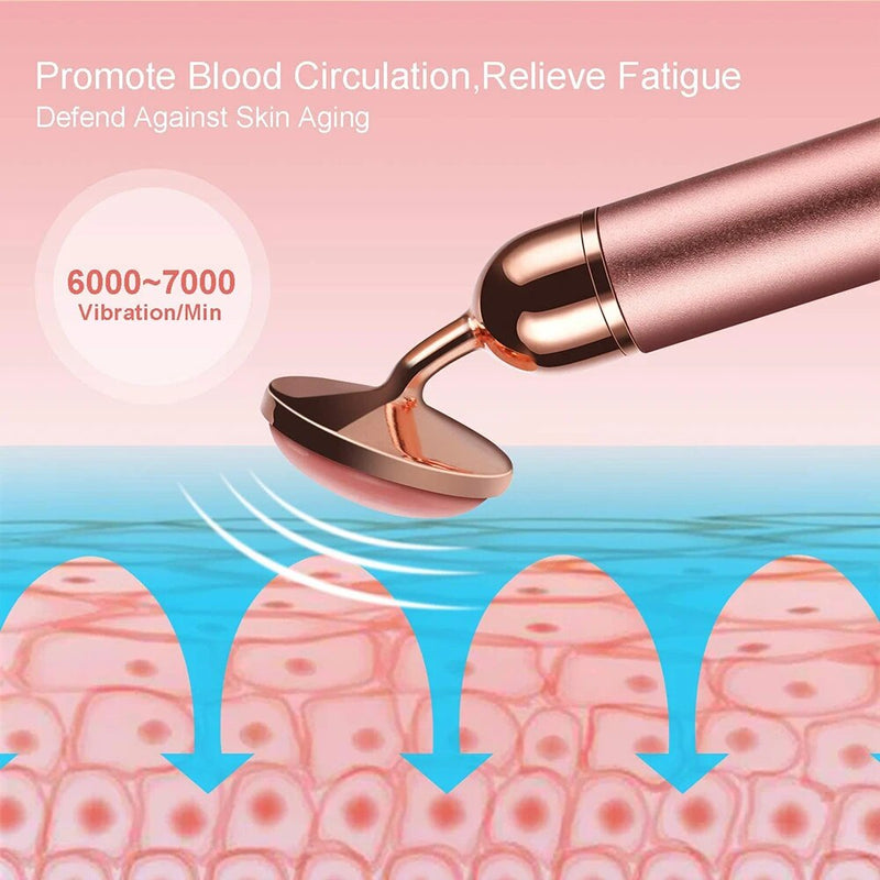 5-in-1 rose quartz face massager wand, view 5 - MRSLM