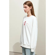 minimalist embroidered pullover for women, view 9 - MRSLM