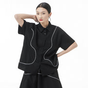 line short-sleeved shirt - MRSLM