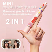 2-in-1 mini ceramic hair straightener and curler, view 4 - MRSLM