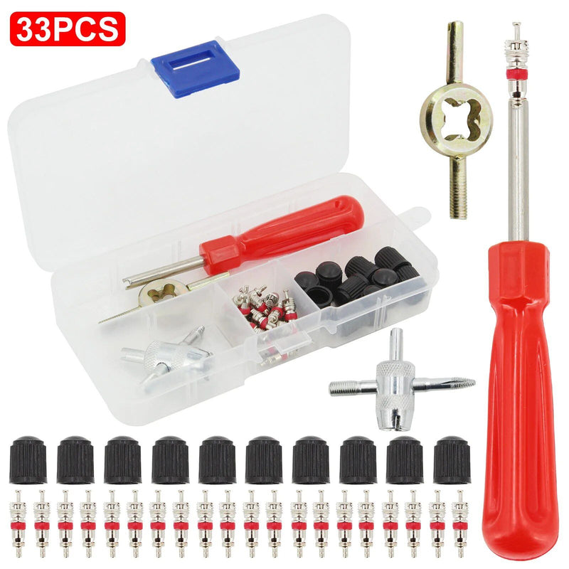 33-piece tire valve repair kit, view 3 - MRSLM