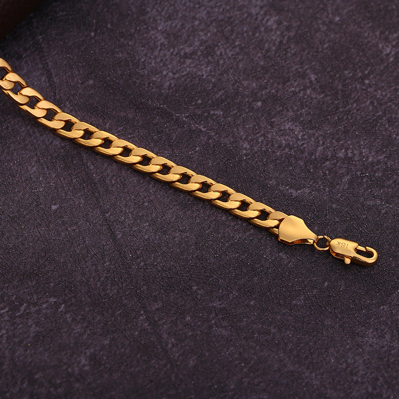 Yunjin NK Necklace NK Chain Plated 18K Gold Necklace Men's