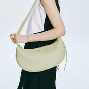 Leather baguette shoulder bag, view 10 - MRSLM