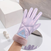Women's warm velvet winter gloves, view 5 - MRSLM