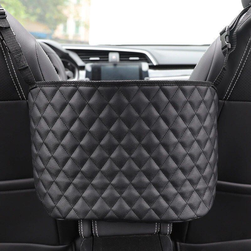 Luxury PU Leather Car Seat Organizer
