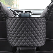Luxury PU leather car seat organizer, view 2 - MRSLM