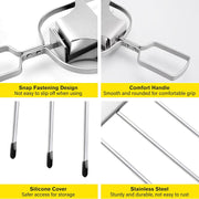 stainless steel bbq rolling basket, view 5 - MRSLM