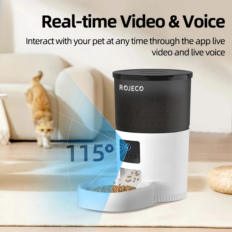 3l smart automatic pet feeder with camera, view 8 - MRSLM