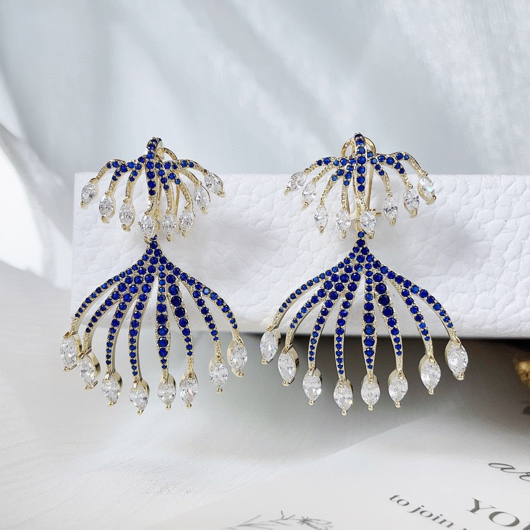 Fashion Smart Sea Jellyfish Tassel Earrings