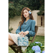 women's casual denim shirt, view 7 - MRSLM