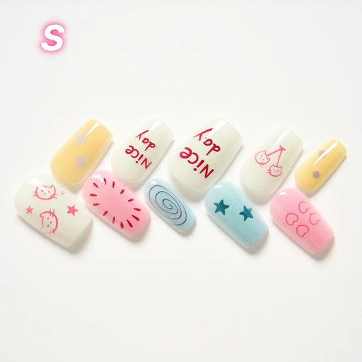 cat star press-on nails, view 2 - MRSLM