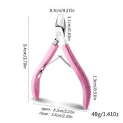 stainless steel cuticle scissors, view 6 - MRSLM