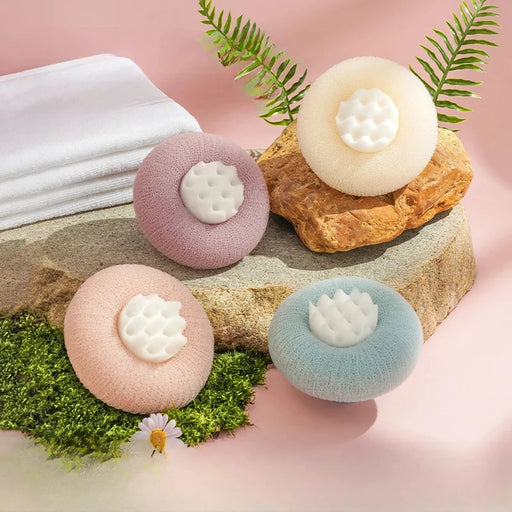 flower pattern bath sponge ball - MRSLM