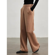 wide leg wool-blend trousers, view 6 - MRSLM