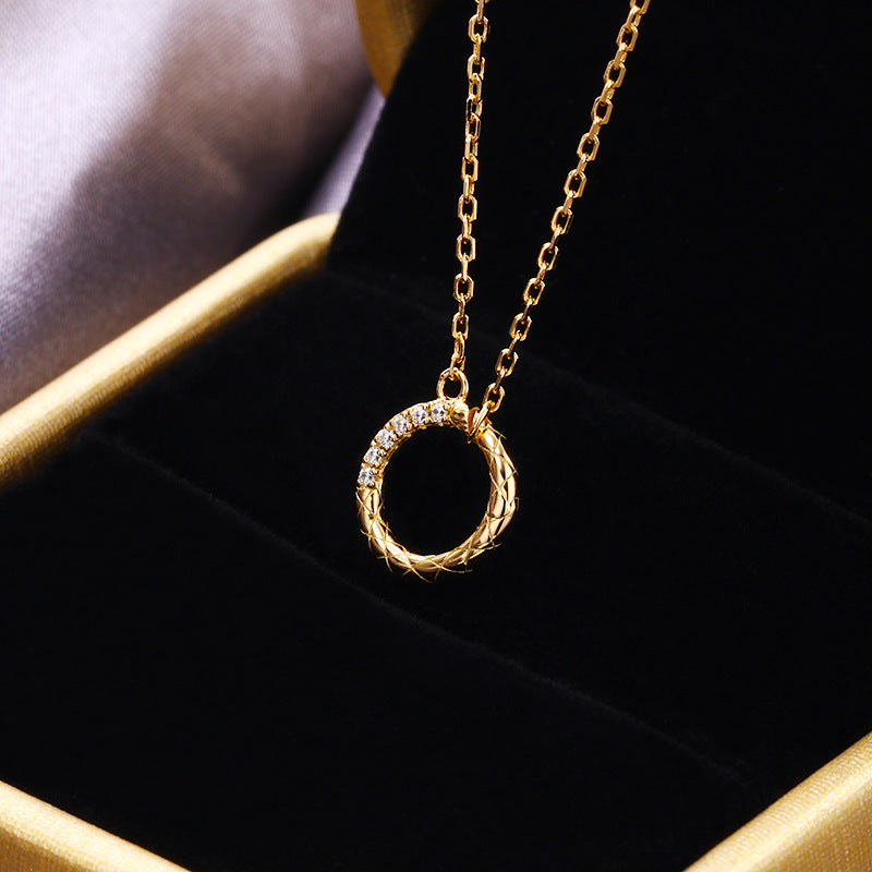 Simple And Versatile Double-sided Rhombic Ring Necklace