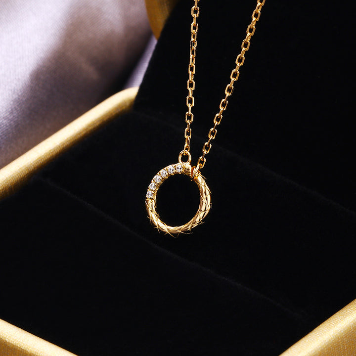 Simple And Versatile Double-sided Rhombic Ring Necklace