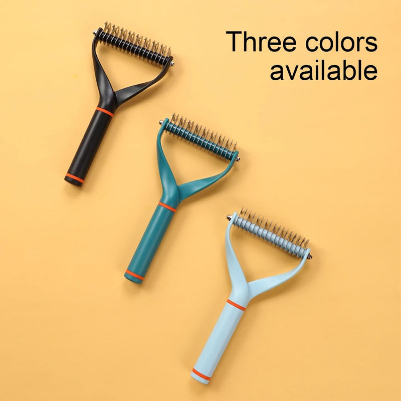 double-sided pet deshedding brush, view 11 - MRSLM