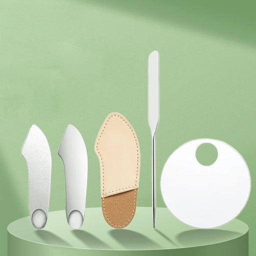 stainless steel makeup spatula set - MRSLM