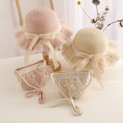 kids straw hat and handbag set, view 7 - MRSLM