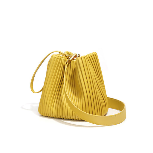 ruched bucket bag, view 16 - MRSLM