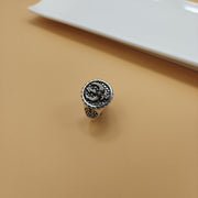 s925 silver men's boat anchor ring, view 6 - MRSLM