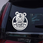 reflective baby on board car decal, view 8 - MRSLM