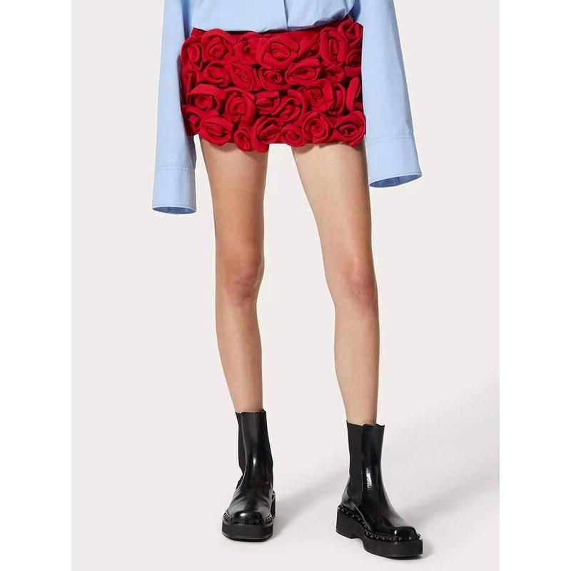 Shorts modeladores de cintura alta com apliques e patchwork para mulheres