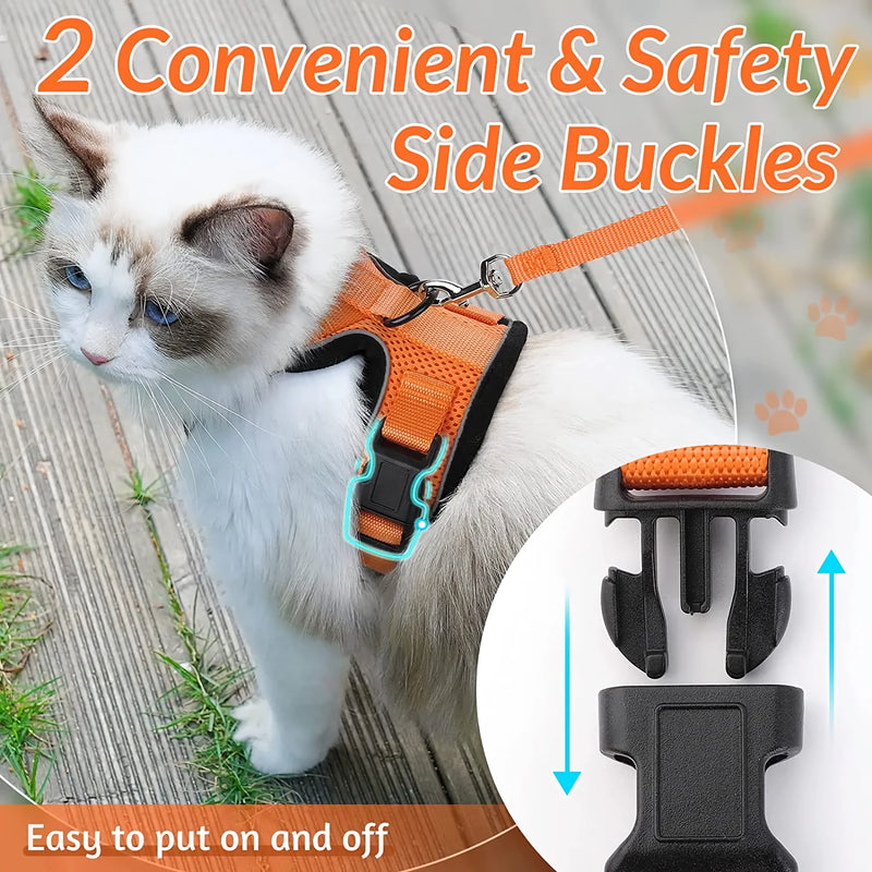 cat harness and leash, view 23 - MRSLM