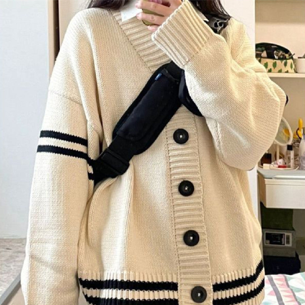 Fashion Mid-length Cardigan Sweater For Women