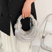 handwoven noodle shoulder bag, view 6 - MRSLM