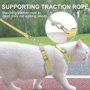 soft mesh cat and dog vest harness with leash, view 6 - MRSLM