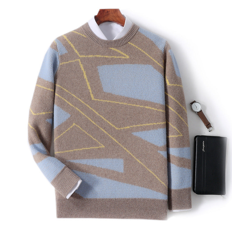 men's loose plaid sweater, view 2 - MRSLM