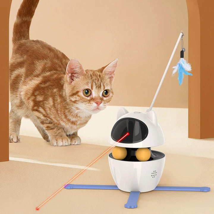 Interactive 3-in-1 LED Laser Cat Toy