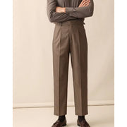 men's wool blend formal ankle pants, view 2 - MRSLM