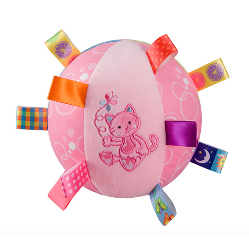 interactive plush dog chew toy with bell, view 3 - MRSLM