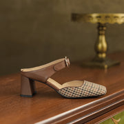 chic buckle mules, view 6 - MRSLM