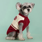 college style winter sweater for dogs, view 6 - MRSLM