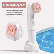 2-in-1 waterproof electric face cleansing brush, view 7 - MRSLM