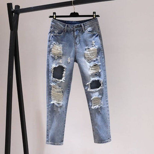 Ripped harem jeans for women, view 2 - MRSLM