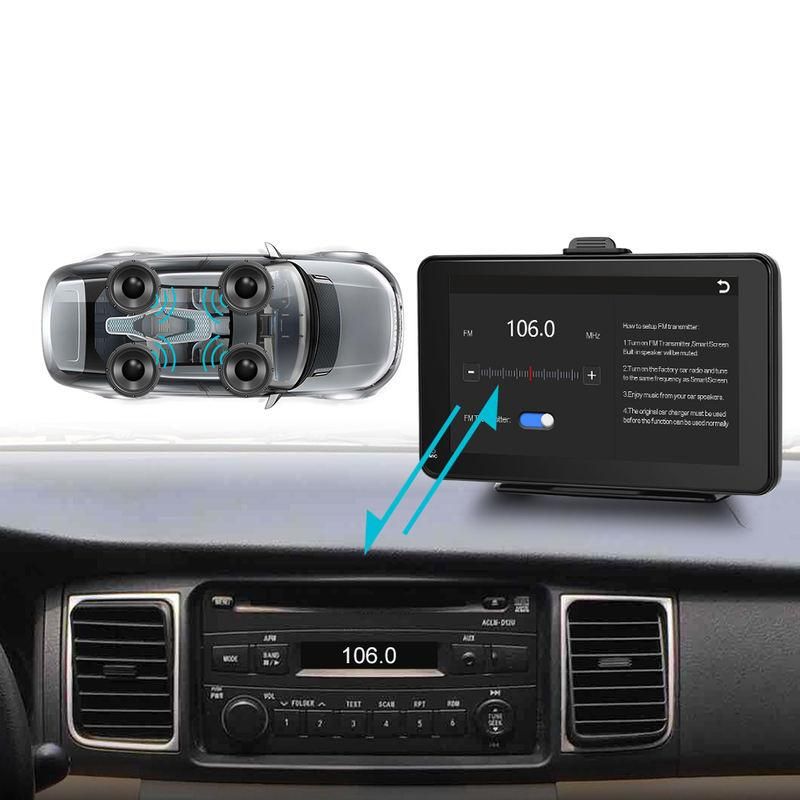 7-Inch Touch Screen Car Multimedia Player - Wireless CarPlay and Android Auto, FM Transmitter, Voice Control