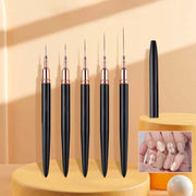 5-piece nail art liner brush set, view 3 - MRSLM