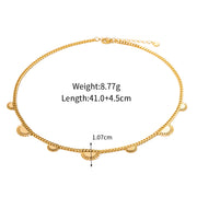 vintage y2k sun tassel necklace, view 2 - MRSLM