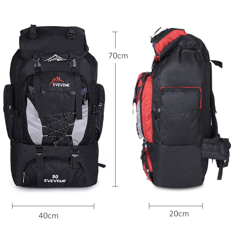 80L outdoor adventure backpack, view 8 - MRSLM