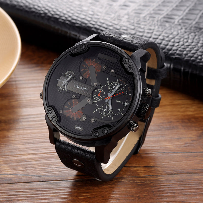 men's double time zone watch - MRSLM
