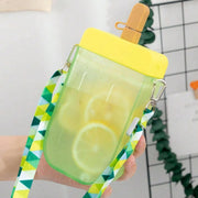 kids water bottle with straw, view 3 - MRSLM